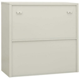 Berkfield Office Cabinet Light Grey 90X40X90 Cm Steel - thumbnail 4