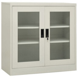 Berkfield Office Cabinet Light Grey 90X40X90 Cm Steel