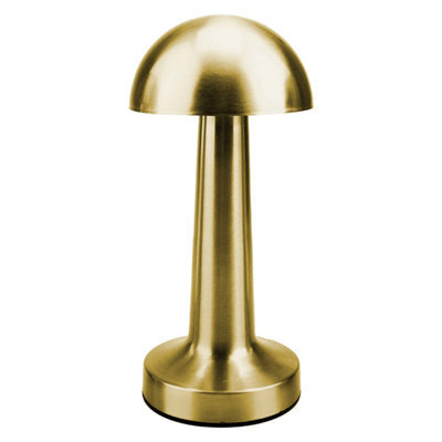 Touch Lamp Rechargeable 3 Light Settings 9Cm X 22Cm Brushed Gold X 1 - image 1