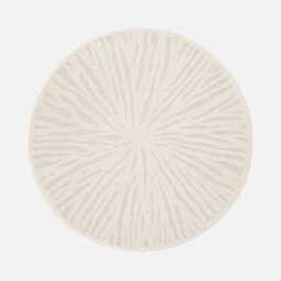 Sweeek - Round Indoor Rug 160Cm Helen Cream 160X160X1.4 Cm - thumbnail 1
