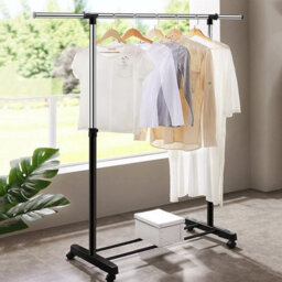 Vivo Adjustable Mobile Tidy Clothes Coat Garment Clothing Hanging Rail Rack - thumbnail 1