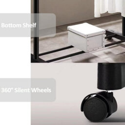 Vivo Adjustable Mobile Tidy Clothes Coat Garment Clothing Hanging Rail Rack - thumbnail 4