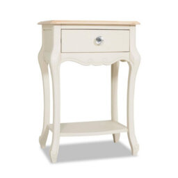 Statement Furniture Juliette Champagne Shabby Chic 1 Drawer Shabby Chic Bedside Table With Crystal Handle - thumbnail 6