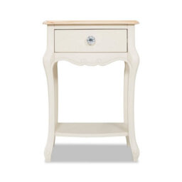 Statement Furniture Juliette Champagne Shabby Chic 1 Drawer Shabby Chic Bedside Table With Crystal Handle - thumbnail 5