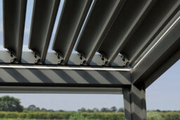 Garden Store Direct Aluminium 6X3 Pergola Grey - Led Lighting, Louvred Roof And Side Walls - thumbnail 8