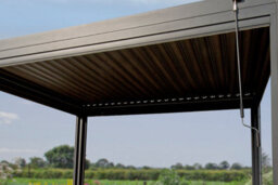 Garden Store Direct Aluminium 6X3 Pergola Grey - Led Lighting, Louvred Roof And Side Walls - thumbnail 5