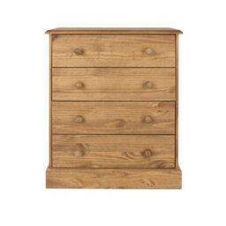 Core Products 4 Drawer Chest Of Drawers, Antique Waxed, Cotswold Collection - thumbnail 2