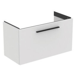 Ideal Standard I.life S Compact Matt White Wall-Mounted Bathroom Vanity Unit (H) 440mm (W) 800mm - thumbnail 1