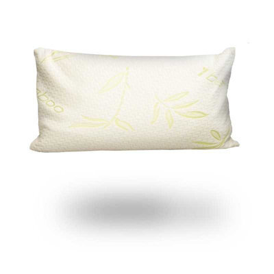 Rayon From Bamboo Memory Foam Pillow Pair Anti Allergy Support - image 1