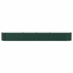 Berkfield Modern Garden Raised Bed Green 400 X 80 X 44 Cm Steel - thumbnail 6