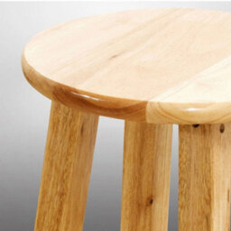 New 60Cm Solid Wooden Bar Stools Kitchen Stools Breakfast Seat Tall Stool - thumbnail 5