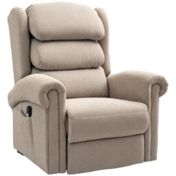 Power Lift Recliner Chair With Remote Control, Khaki - thumbnail 3