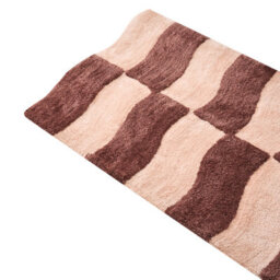 Beliani Bath Mat Diwana Brown/ Beige 60 X 90 Cm - thumbnail 4