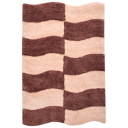 Beliani Bath Mat Diwana Brown/ Beige 60 X 90 Cm - thumbnail 1