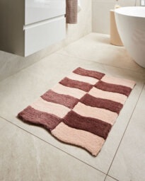Beliani Bath Mat Diwana Brown/ Beige 60 X 90 Cm - thumbnail 2