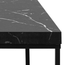 Furniture To Go Barossa Coffee Table With Black Marble Marquina Top & Black Steel Base 110X55X45Cm - thumbnail 5