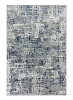Modern Blue Rug, Abstract Rug For Bedroom, Stain-Resistant Rug For Dining Room, Abstract Blue Rug-200Cm X 290Cm - image 1