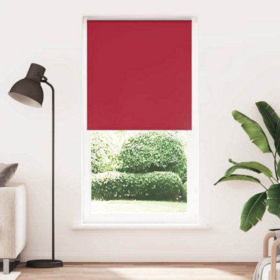 Berkfield Roller Blind Blackout Red 105X210 Cm Fabric Width 100.7 Cm Polyester - image 1