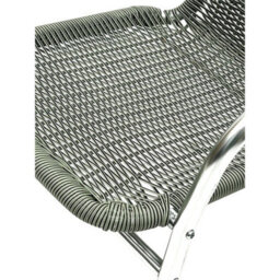 Single Chair-Grey Wicker Rattan Chair, Grey Rattan Garden Chair - thumbnail 2