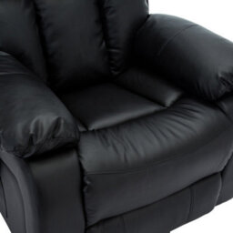 More4Homes Chester Dual Motor Electric Rise Recliner Bonded Leather Armchair Electric Lift Riser Chair (Black) - thumbnail 5