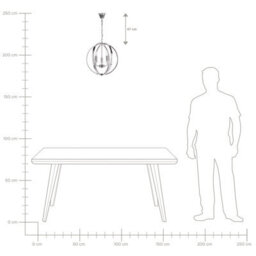 Wyld And Coco Auralux Chrome Chandelier Pendant Lamp With Crystal Accents, W40 X D40 X H100Cm - thumbnail 8
