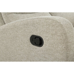 Rena 3 Seater Sofa With Manual Recliner In Natural Linen Look - thumbnail 9