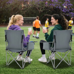 Gainoom Oversized Camping Chair Heavy Duty Outdoor Folding Chair Portable Foldable Fully Padded Lawn Chair - thumbnail 8