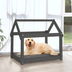Walplus Dog Bed Grey 81X60X70 Cm Solid Wood Pine - thumbnail 3
