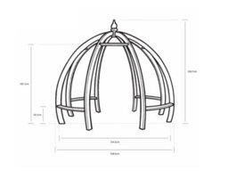 Edecks Apollo Wooden Garden Pergola Pressure Treated Timber - thumbnail 6