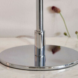 Modern Hangman Table Lamp Chrome Industrial Metal Arm Bedside Desk Light Base - thumbnail 5