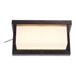 Thehotsale Outdoor And Indoor Black Ip65 Waterproof Rectangular Led Wall Light, Warm Light - thumbnail 5