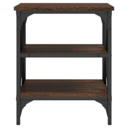 Berkfield Side Tables 2 Pcs Brown Oak 40X42X50 Cm Engineered Wood - thumbnail 6