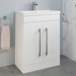 Affine Bathroom Suite Bifold Shower Enclosure Vanity Unit Basin Sink Toilet Wc 900mm - thumbnail 4