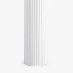 Wyld Haus Verona Ochre Ribbed Ceramic Table Lamp With Linen Shade - thumbnail 6