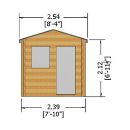 Shire Avesbury 19 mm Log Cabin 8 X 6 Feet - thumbnail 6