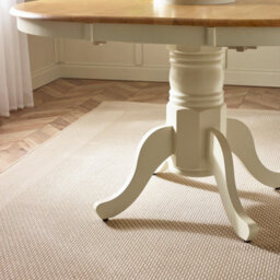 Furniturebox Uk Padstow Cream Wooden Extending Dining Table & 4 Millford Chairs - thumbnail 6