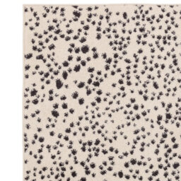 Black Modern Easy To Clean Dotted Rug For Diningroom-80Cm X 150Cm - thumbnail 4