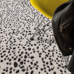 Black Modern Easy To Clean Dotted Rug For Diningroom-80Cm X 150Cm - thumbnail 3