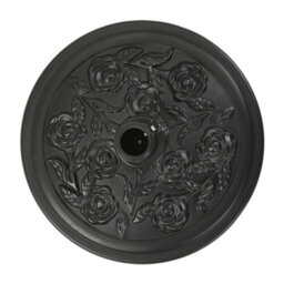 Thehotsale 20Kg Parasol Base Heavy Duty Round Cement Umbrella Stand For Outdoor Deck Garden With Flower Decorative Pattern - thumbnail 5