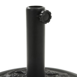 Thehotsale 20Kg Parasol Base Heavy Duty Round Cement Umbrella Stand For Outdoor Deck Garden With Flower Decorative Pattern - thumbnail 7