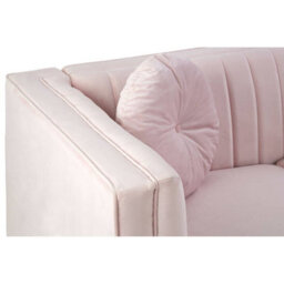 Orsina Farah 2 Seat Pink Velvet Sofa - thumbnail 5