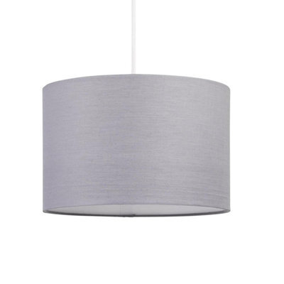 First Choice Lighting Dark Grey 25Cm Ceiling Lamp Shade - image 1
