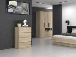 M4 Malwa Chest Of Drawers Sonoma Oak - thumbnail 5