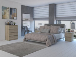 M4 Malwa Chest Of Drawers Sonoma Oak - thumbnail 3