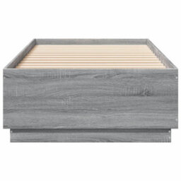 Berkfield Bed Frame With Led Without Mattress Grey Sonoma 90X200 Cm - thumbnail 6