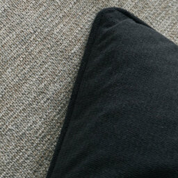 Catherine Lansfield Wilson Velvet 45X45Cm Cushion Black - thumbnail 2