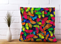 Warren Reed Designer Rainbow Butterflies Cushions 45Cm X 45Cm - thumbnail 2