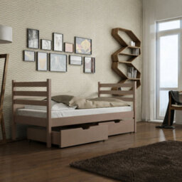 Arte Melani Milk Chocolate 90 X 190Cm Single Bed With Storage - Foam/bonnell Mattress Included - thumbnail 1