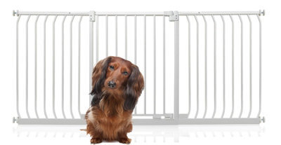 Bettacare Elite Pressure Dog Gate, 188Cm - 197Cm, Matt White, Pressure Fit Pet Gate For Dog And Puppy - image 1