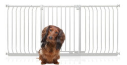 Bettacare Elite Pressure Dog Gate, 188Cm - 197Cm, Matt White, Pressure Fit Pet Gate For Dog And Puppy - thumbnail 1
